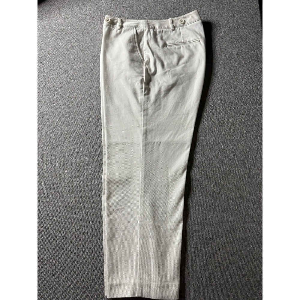 Josephine Chaus Petite Women's White Cotton Crop Pants Size 10P
